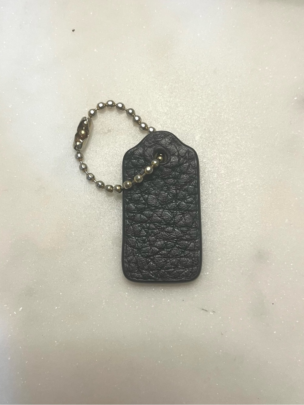 COACH MINI Pebbled Leather Hang Tag, Black - Picture 3 of 3